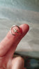 Crescent Moon and 1 Carat White Diamond Ring, Rose Gold Half Moon Phase Jewelry for Women, Lunar Celestial Ring & Raw Fancy Diamond Jewelry