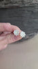 Fire Opals in Lotus, Blooming Flower Earrings in Sterling Silver and Authentic AAA Opal, Lotus Flower Studs for Her From Gemologies