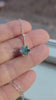 Rough Gemstone and Fine Sterling Cable Chain Necklace, Flower Pendant in Sterling Silver, Lotus Flower Jewelry, Unique One of a Kind Jewelry