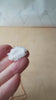 White Quartz Crystal Pendant Necklace in Rose Gold, Snow White and Rose Gold, White Outfit Jewelry with a Shadowbox Crystal Quartz Slice