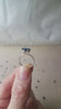 Lotus Ring with Raw Blue Sapphire, Floral Jewelry in Sterling or Gold, A Unique September Birthstone Ring, Sapphire Engagement or Proposal