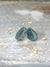 Teal Blue Crystal Earrings, Raw Cyan Geode Studs, Blue Green Jewelry for Birthday or Valentines, Uncommon and Unusual Earrings, Rough Gem