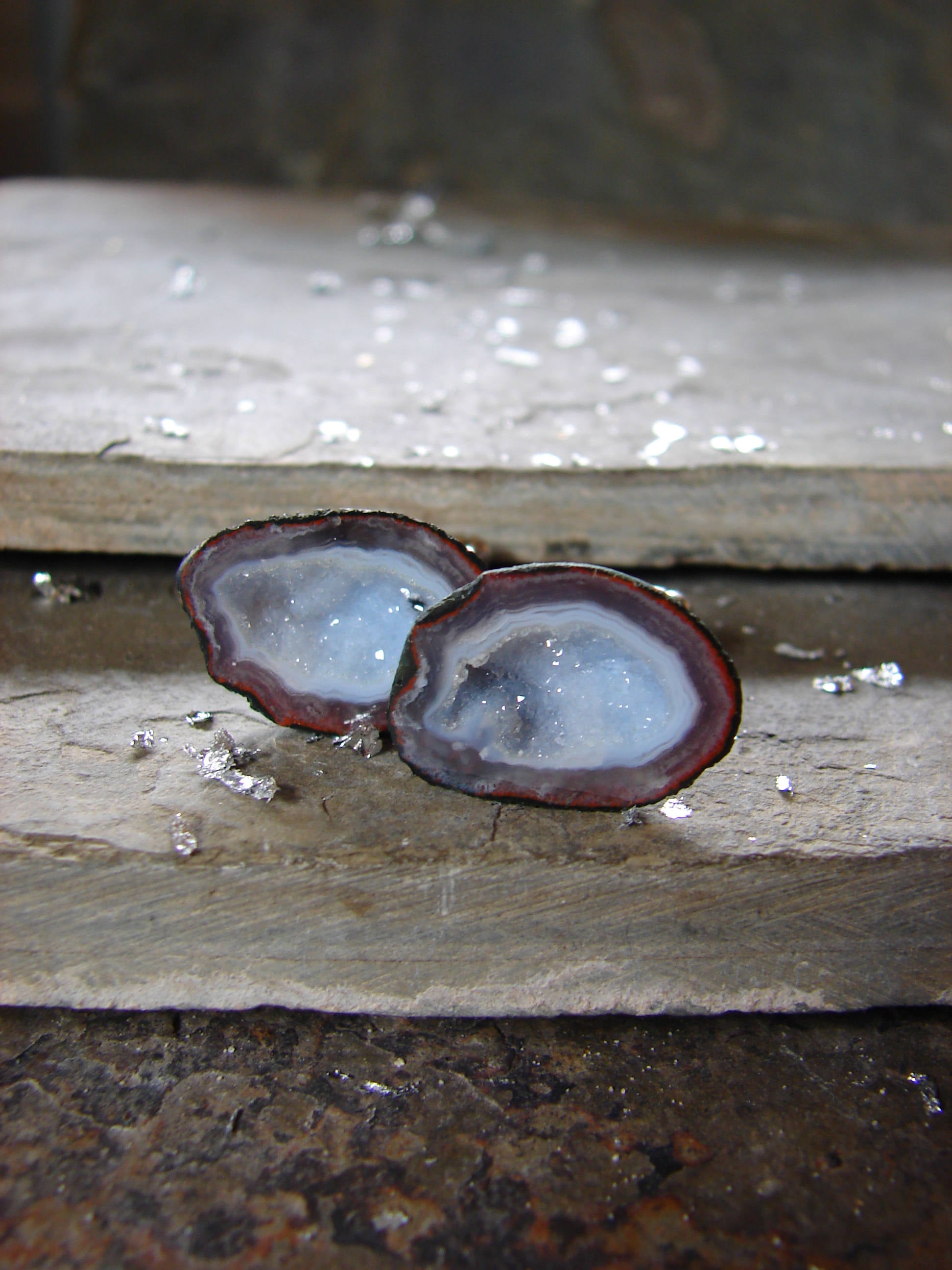 Custom Geode Cufflinks, Wedding Day Cuff Links, Geode Stone Jewelry, Unique Gift Idea for Groom or Husband, Father of the Bride Cufflink