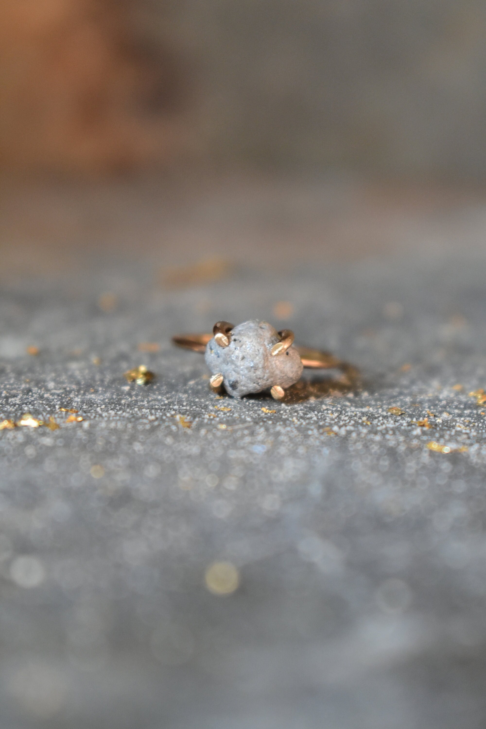 Big Raw Diamond Ring, Very Large 4 Carat Genuine Silver Diamond, April Birthstone Jewelry, Affordable Custom Engagement or Wedding Ring