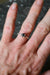 Black Diamond Ring, Large Black Diamond Engagement Ring, 1 Carat Wedding Ring in Unique Silver Band, Luxury Jewelry for Wife, Proposal Ring