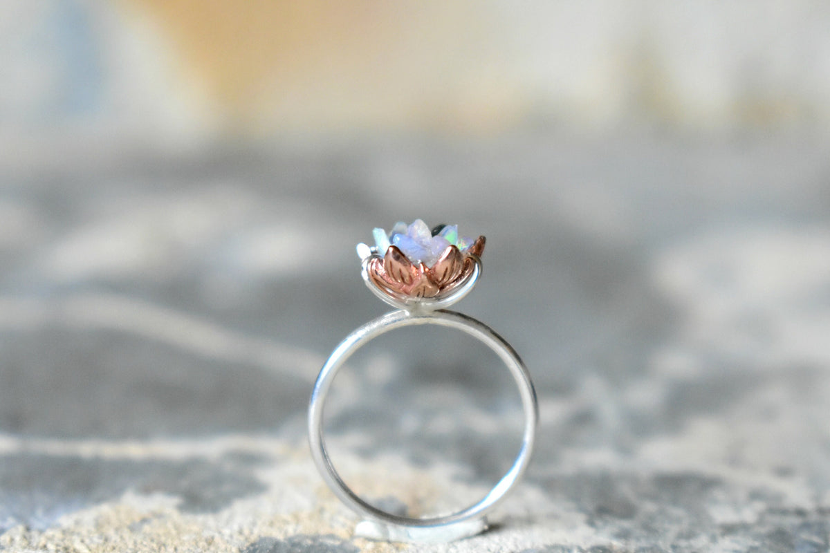 Fire opal promise rings on sale