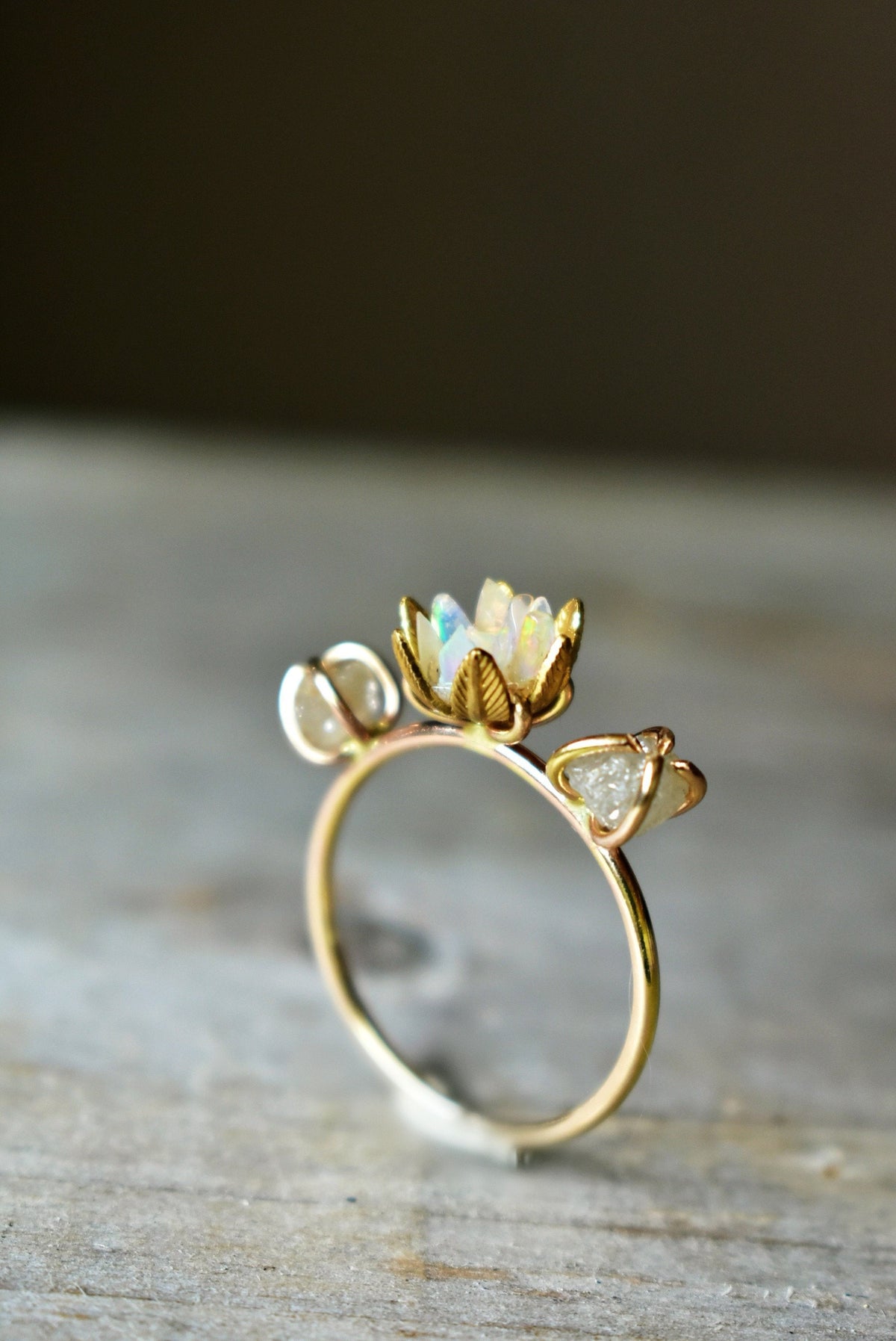 Opal stone april discount birthstone ring