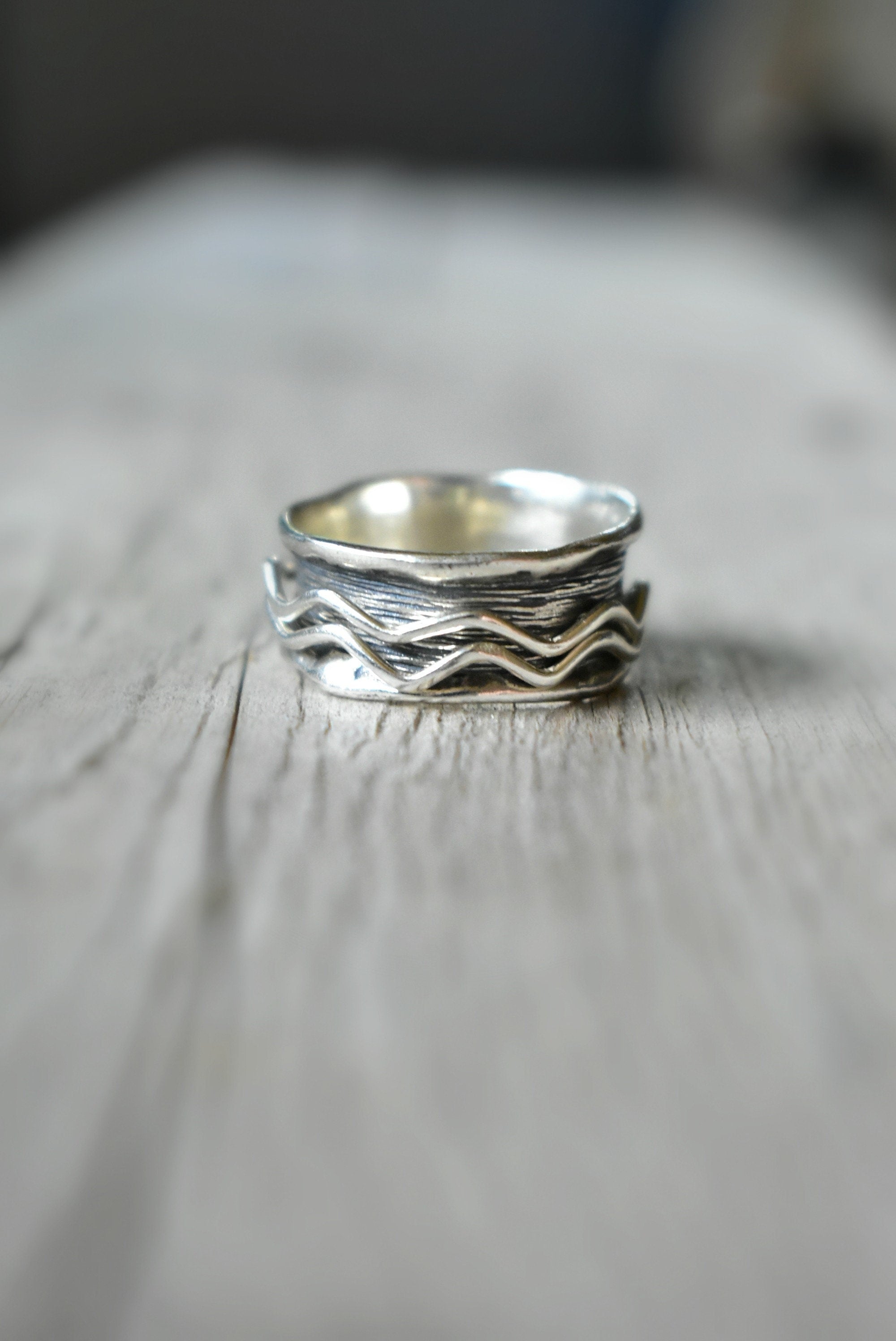 Mens outlet wave ring