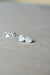 Heart Shaped Diamond Stud Earrings, Best Heart Diamond Earrings. Raw Diamond and Silver Stud, Aries Zodiac Birthday Gift, April Birthstone
