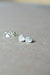 Heart Shaped Diamond Stud Earrings, Best Heart Diamond Earrings. Raw Diamond and Silver Stud, Aries Zodiac Birthday Gift, April Birthstone
