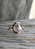 Crescent Moon and Moonstone Ring, Rose Gold Half Moon Phase Jewelry for Women, Lunar Celestial Ring & Triangle Shape Moonstone Cancer Zodiac