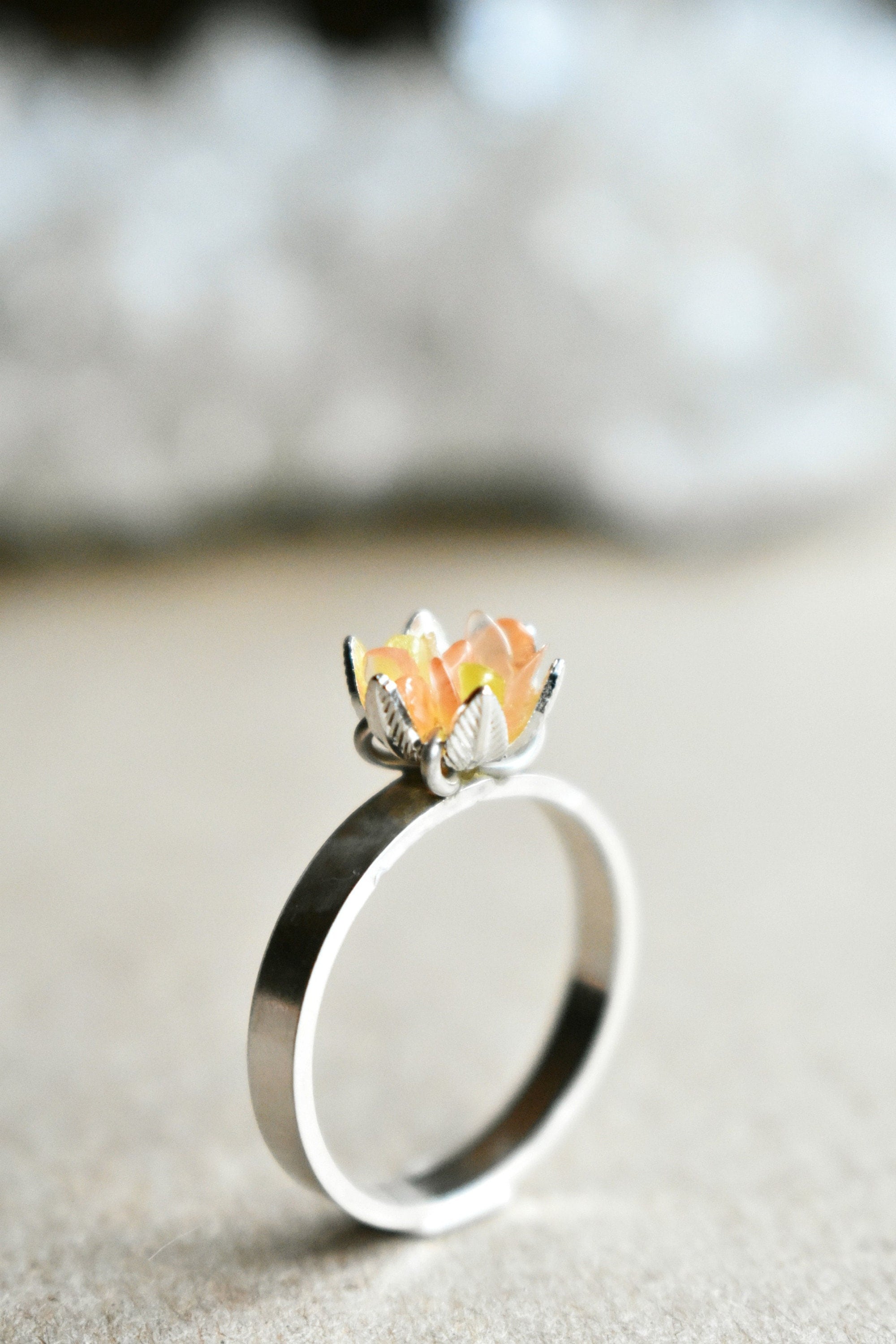 Carnelian Jewelry, Lower Chakras Healing Promotes Passion and Confidence, Fiery Orange Gemstone in Sterling Silver, Wide Band Ring in Size 8