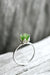 Unique Nephrite Jade Ring, March Green Jade Jewelry, Uncut Gemstone Engagement Ring, Silver Lotus Flower Ring, Rough Gem Botanical Jewelry