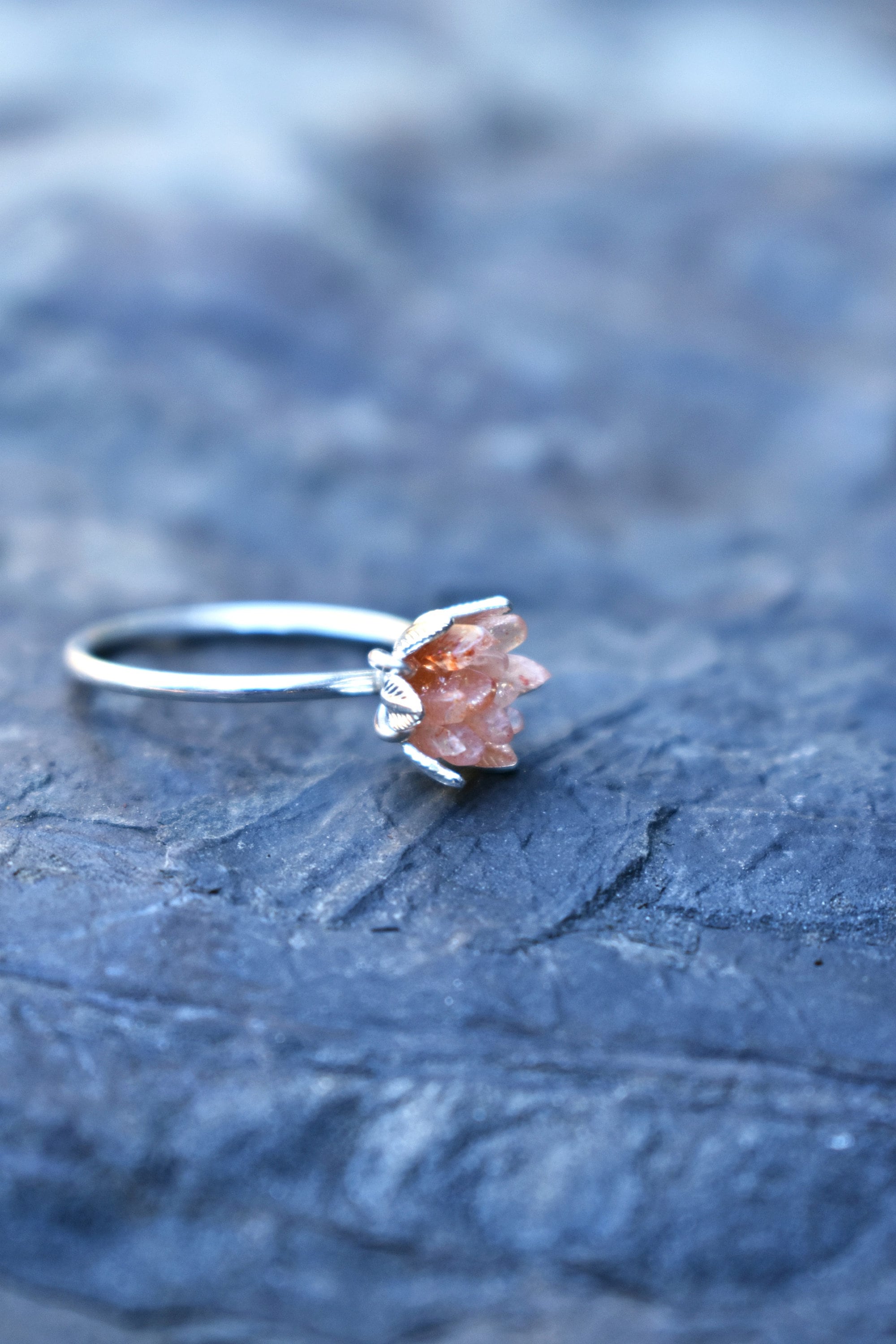 Uncut on sale gem rings