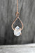 Moonstone Pendant Necklace, Teardrop Gemstone in 14K Rose Gold Fill Jewelry, Infinity Pendant Birthday Gift, 18 Inch Cable Chain Necklace