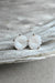 White Crystal Bridal Earrings, Glam Wedding Studs, Small White Geode in 14K Rose Gold Earrings, 7th Crown Chakra Jewelry, White Party Attire