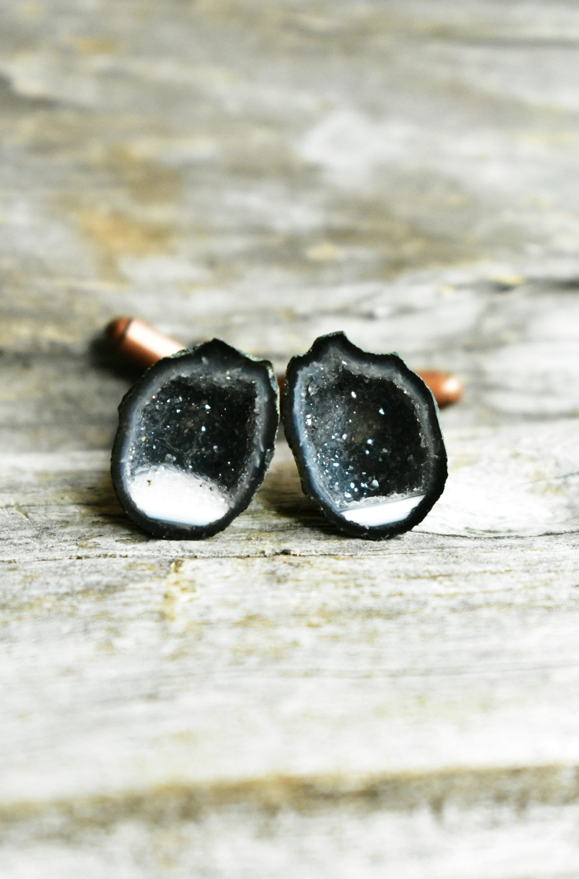 Dark Blue Suit Cufflinks, Midnight Blue Stone Cuff Links, Cufflinks for Dad or Groom, Custom Geode Cufflinks, Luxury Husbands Valentines