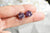 Raw Purple Amethyst Earrings, Modern Jewelry in 14K Rose Gold Fill, February Zodiac Gemstone Earrings, Aquarius Birthstone Jewelry Pink Gold
