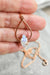 Moonstone Pendant Necklace, Rainbow Moonstone in 14K Rose Gold Fill Jewelry, Cancer Zodiac for July Birthday, Infinity Pendant Birthday Gift
