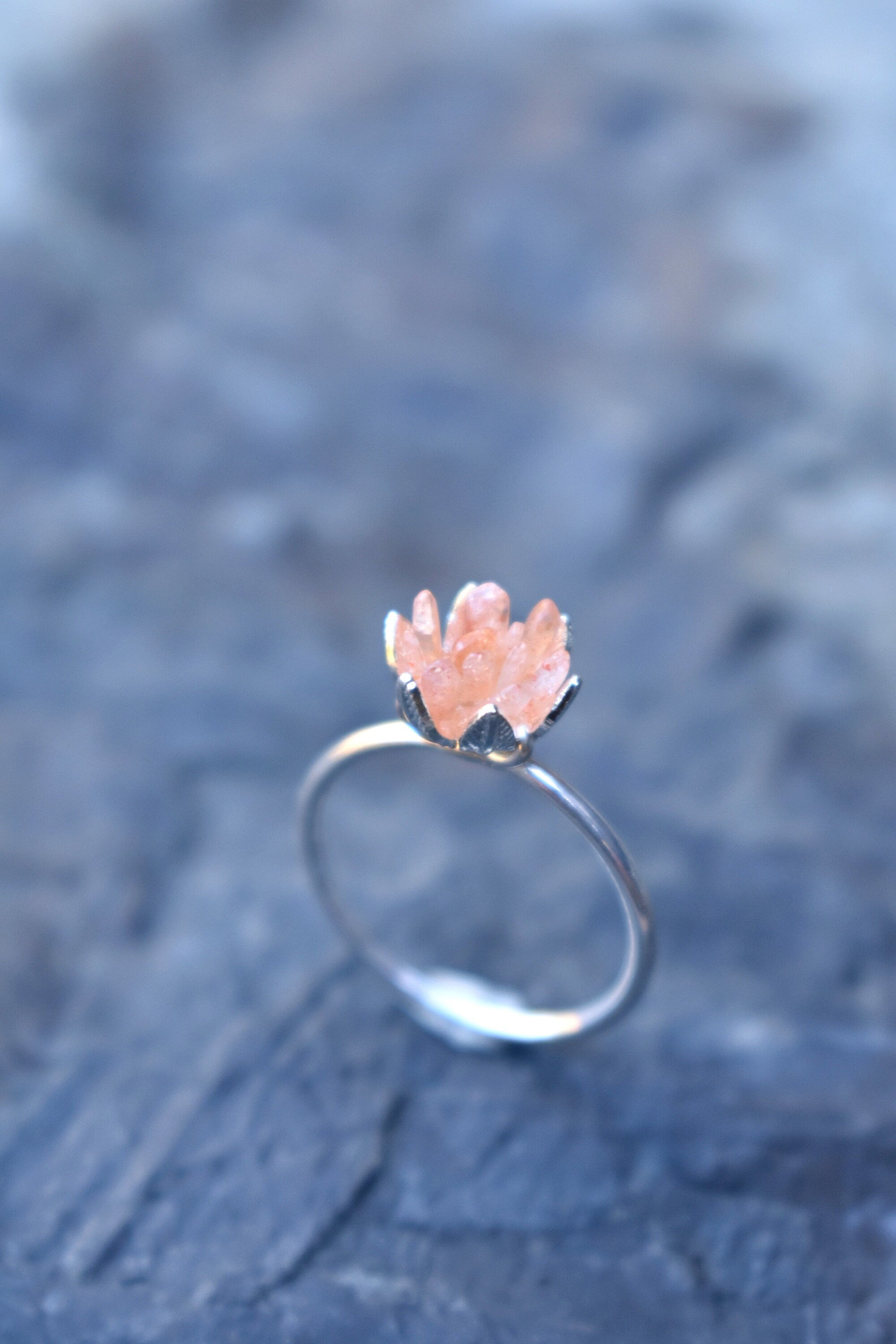 Dainty Natural Moonstone Leaf Ring, 2Ct Oval Cut Twig Moonstone Ring, Rose  Gold Ring Unique Curved Floral Ring, Size 8 - Walmart.com