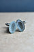 Personalized Father's Day Gift, Graphite Grey Cufflinks for Husband, Light Blue Green Geode Crystal, Luxury Mens French Cuff Suit Jewelry