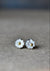 Bright Sterling Silver Tulip Stud Earrings, Mixed Metal Floral Studs in Silver and Gold, Tiny Earlobe Earrings From Gemologies