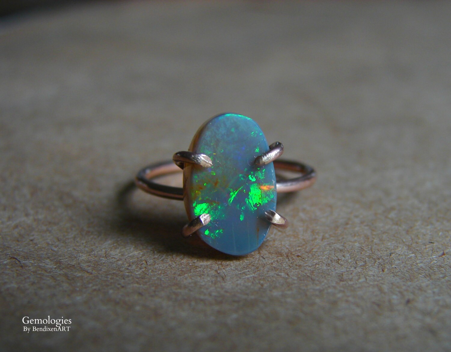 Raw Opal Ring, Size 6, Rough Opal Jewelry for Her, Wedding Day Accessory, Luxury Gift, October Birthstone, Birthday for Her, Girlfriend Ring